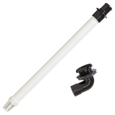 Kit - Overflow Drain Tubes - Push-In - 12" Tube, 90 Degree Fitting, Filter Screen (ODT-1KIT-DP)