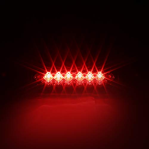 3rd Third Brake Light SPEC-D TUNING Smoke Lens Compatible with 1999-2016 Ford F-250/F-350/F-450/F-550 Super Duty, 1993-2011 Ford Ranger