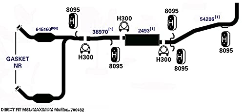 Exhaust Pipe New for E-350 Super Duty E-250 E-150