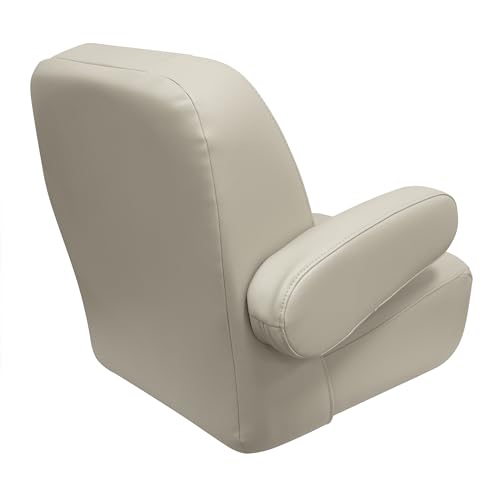 Mid Back Wise 3127-990 Premier Pontoon/Boat Helm with Flip Up Arm Rests - Platinum
