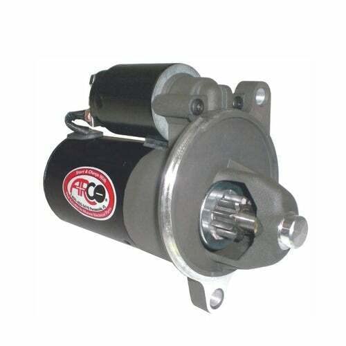 Inboard Starter Arco 70125 for Late Model 5.0L & 5.8L Ford - 12 Volt, Clockwise Rotation, Black