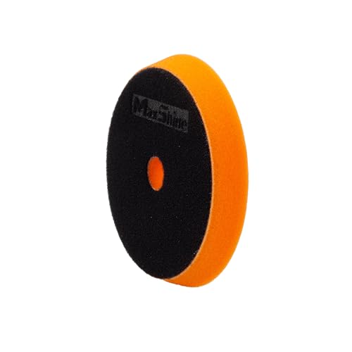 Maxshine 6" AIO Universal One-Step Orange Polishing Foam Pad – Hook & Loop Backing – All-in-One Pad for Single-Step Paint Correction – Compatible with DA & Rotary Polishers