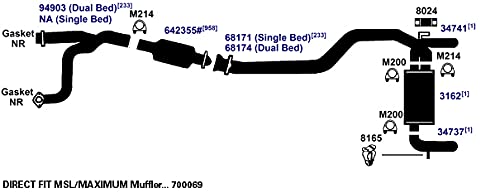 Exhaust Muffler AP Exhaust Products 3162