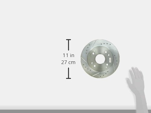 Power Stop Rear JBR526XPR Evolution Drilled & Slotted Rotor Pair For Acura CL 1997, Honda Accord 1991-1997 [Model Specific]