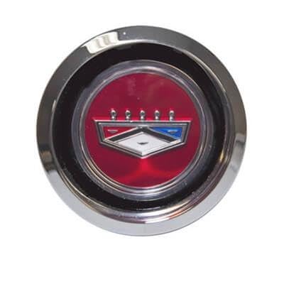 Magnum Wheel Center Cap Scott Drake C9OZ-1130-RED with Crest Logo Red