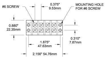 2404 Blue Sea Systems 20A - 4 Circuit Terminal Block