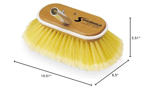 6" Shurhold Polystyrene Medium Bristle Deck Brush