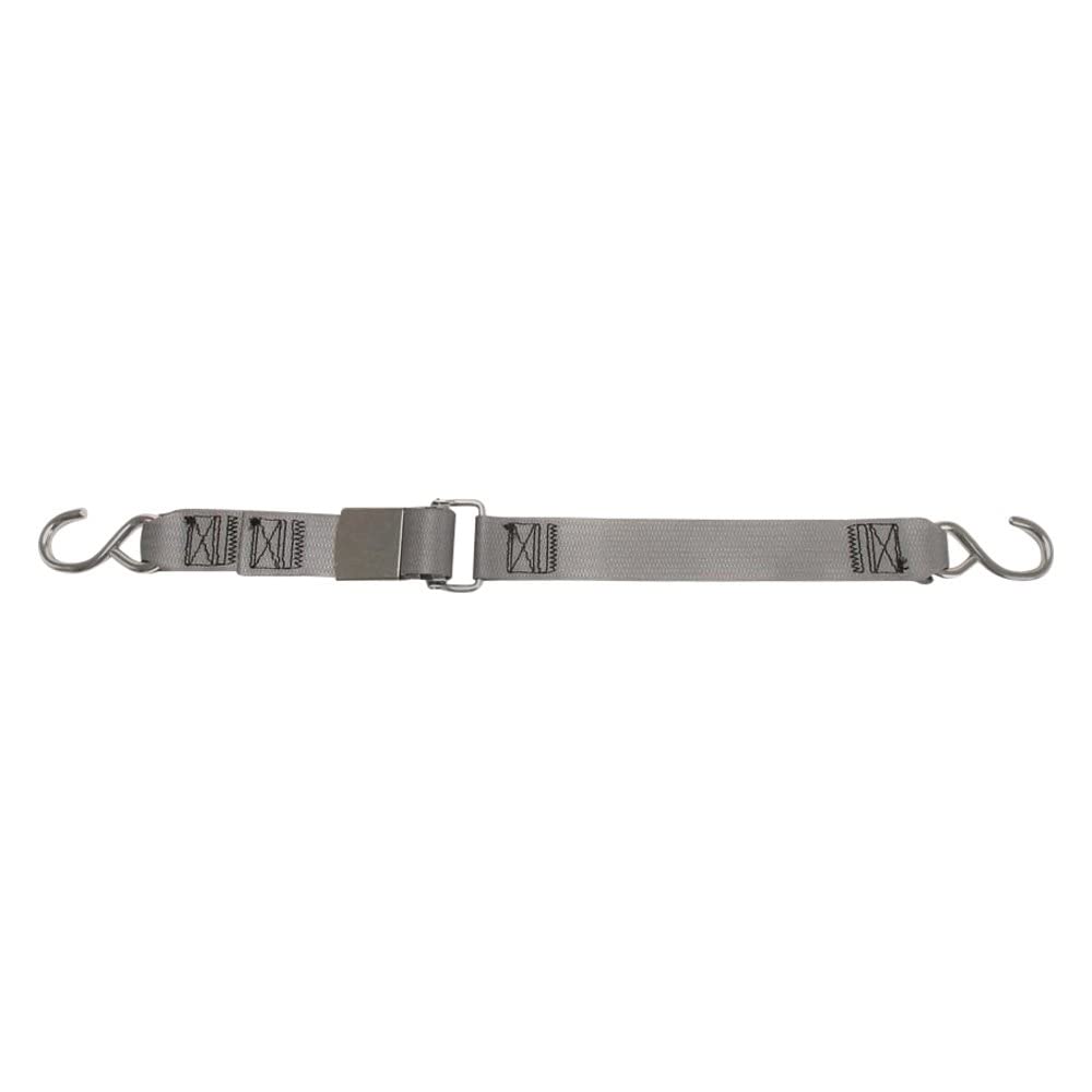 Kwik-Lok BoatBuckle Stainless Steel Gunwale Tie-Down, 2-Inch x 13-Feet