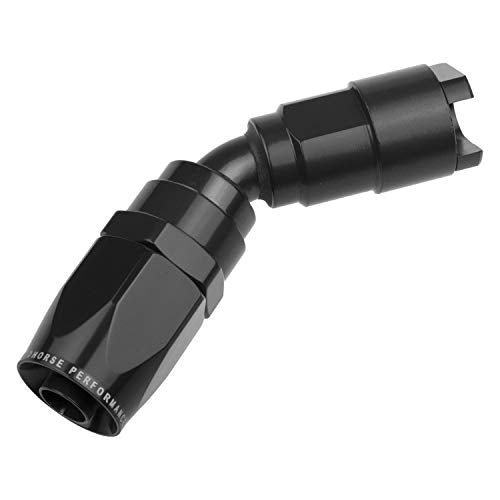 8045-06-06-2 Red Horse Performance -06 To 3/8" Sae Quick Disconnect Female 45Degree - Black