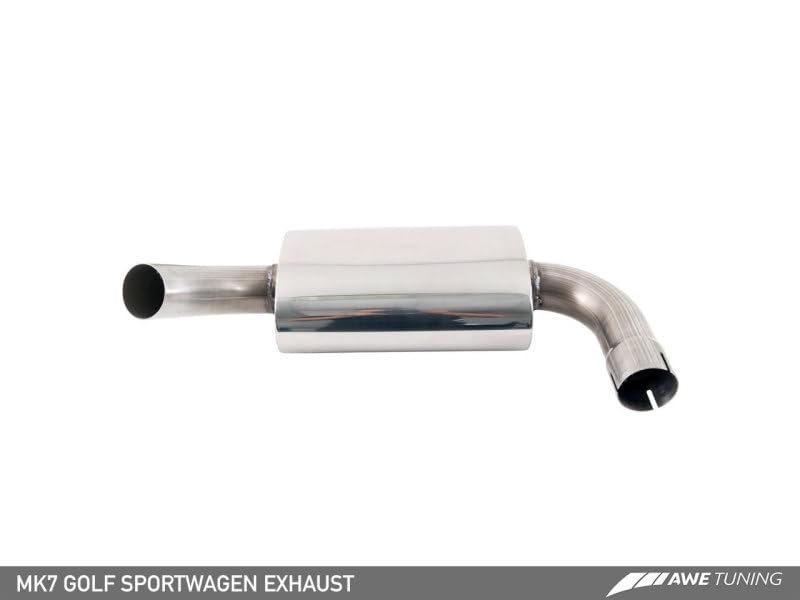VW MK7 Golf SportWagen AWE Tuning Touring Edition Exhaust w/Chrome Silver Tips (90mm) - 3015-22048
