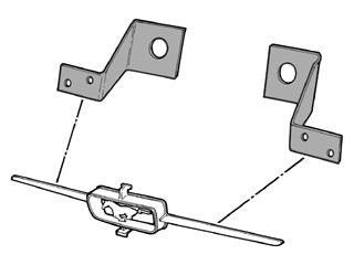 C5ZZ-8182-3-A Scott Drake Grille Bar Mounting Brackets