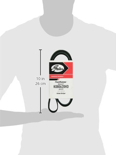 Gates Fleet Runner K080620HD Heavy Duty Micro V Serpentine Drive Belt