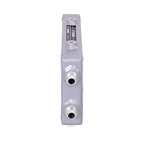 Mishimoto Dual Pass Universal Bar & Plate Oil Cooler Heat Exchanger, Small, Silver
