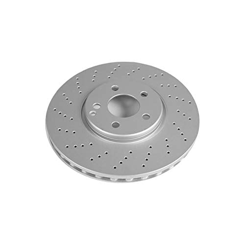 Evolution Power Stop EBR861EVC Genuine Geomet® Coated Front Brake Rotor