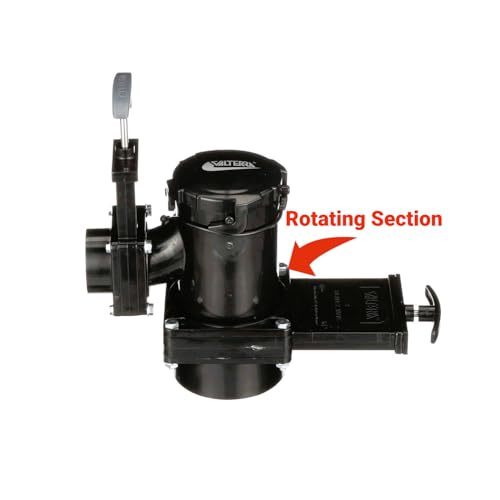 Valterra Double Rotating Valve San Tee, Mess-Free Waste Valve for RV's, Campers, Trailers, 3" x 1.5" Hub