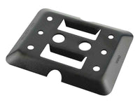 Mini E-Track Plate 2 Slots - Erickson Manufacturing Black (9134)