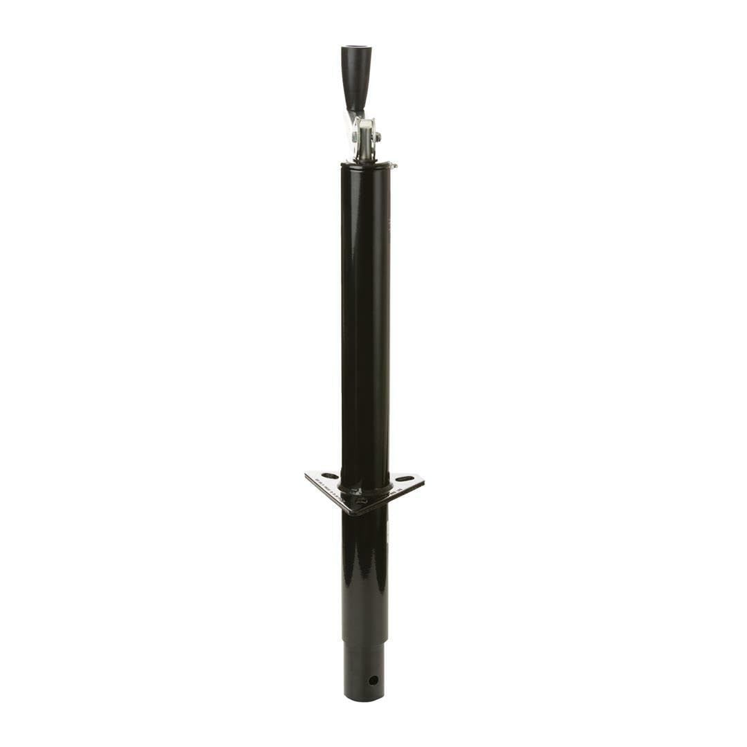 Husky Trailer Tongue Jack 30774, Manual A-Frame Top Wind, 1000 Pound Capacity, 14-7/8 Inch Travel, 22-1/4 Inch Height, 8-1/2 Inch Clearance, Bolt-On or Weld-On, Powder Coated, Black, Steel
