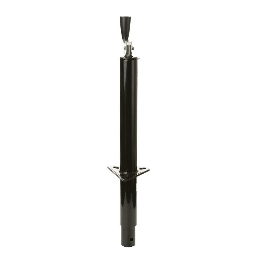 Husky Trailer Tongue Jack 30774, Manual A-Frame Top Wind, 1000 Pound Capacity, 14-7/8 Inch Travel, 22-1/4 Inch Height, 8-1/2 Inch Clearance, Bolt-On or Weld-On, Powder Coated, Black, Steel