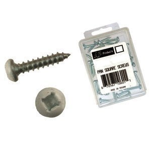 AP Products 8 X 1-1/2" Screw, Pan Head/Square Recess, 1000/pk 012-PSQ1000