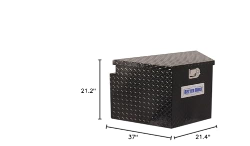 66212322 Better Built Trailer Tongue Tool Box, Black