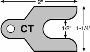 47769 Specialty Products Company 3/16" Camber/Caster Shim, (Pack of 50)