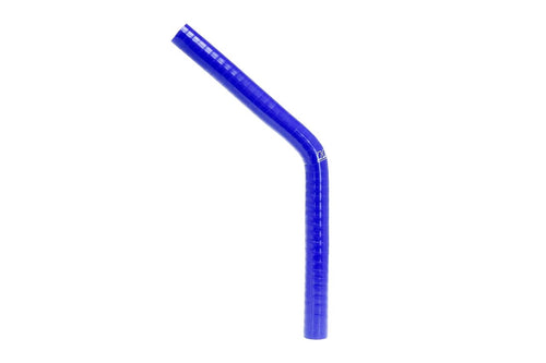 HPS Silicone High Temperature HTSEC45-044-BLUE 4-ply Reinforced 45 degree Elbow Coupler Hose, 100 PSI Maximum Pressure, 2.5" Leg Length on each side, 4/9" ID, Blue