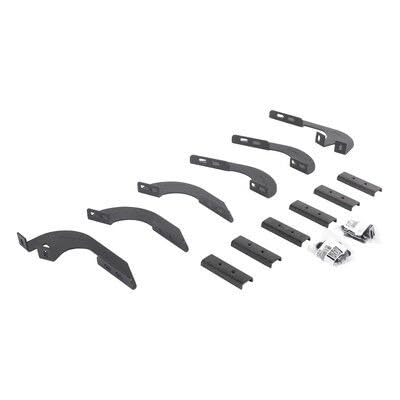 Go Rhino V-Series V3 / RB10 Slim / RB20 Slim / RB30 Slim Mounting Brackets | Mild Steel, Textured Black | 6944296 | Fits 2005-2023 Toyota Tacoma Double Cab Pickup