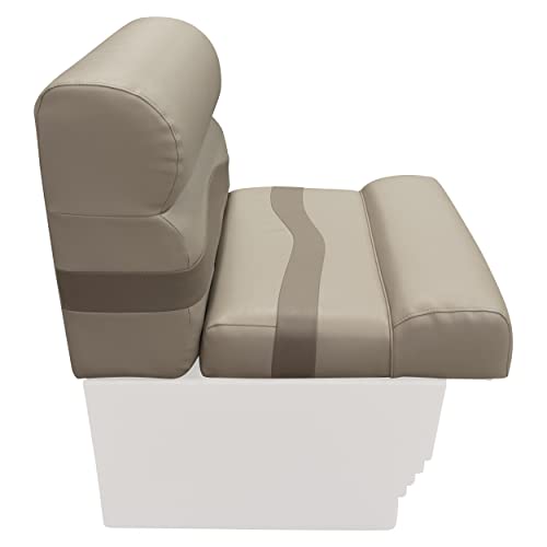 Premier Series Wise BM1143-1749 Pontoon 27" Bench Seat Cushion Set, Mocha Java/Café/Mushroom