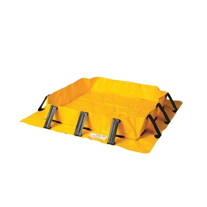 Talon™ Spill Berm, 4’ x 8’ x 8”, 160 Gallon Capacity, Yellow - T8405