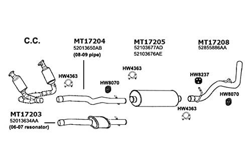 HW8070 Ansa - Exhaust Hanger