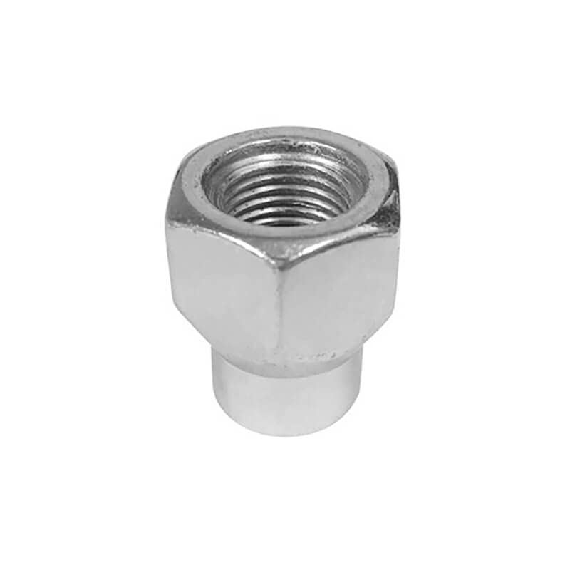 Wheels Legendary Lug Nut - 1/2"-20 thread - 3/4" Hex Head - Open Style - Bright Silver Zinc