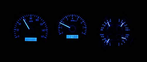 Chevy Chevelle VHX System, Silver Face - Blue Display 1964-65