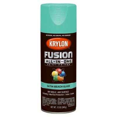 Fusion Spray Paint + Primer All-In-One, Satin Beach Glass, 12-oz. - Quantity 6