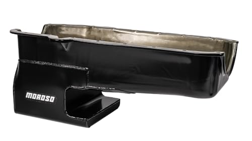 Moroso Steel Wet Sump Oil Pan 20213, Fits Small Block Chevy 80-85 Block Including Dart SHP, 62-67 Chevy II Nova