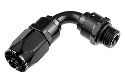 Performance Red Horse 1390-06-06-2 -06 An 90 Degree Hose End With -06 Orb Male End-Black