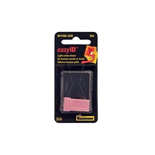 Bussmann Easy ID BP/FMX-30ID Slow Blow Female MAXI Fuse with LED Indicator (30 Amp (Pink)), 1 Pack