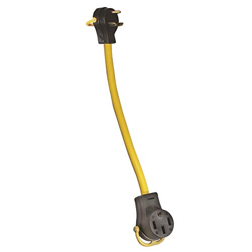 Generator Pigtail Power Cord 50-Amp Female to 30-Amp Male Arcon 14372 Flat Wire Adapter, 18-Inch