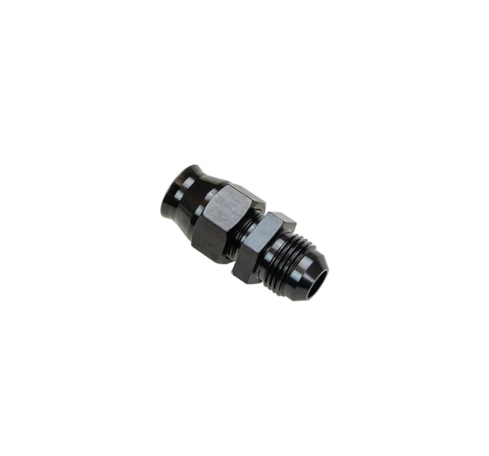 Black Moroso Compression Fitting Adapter, #8 Male to 1/2 "Tube