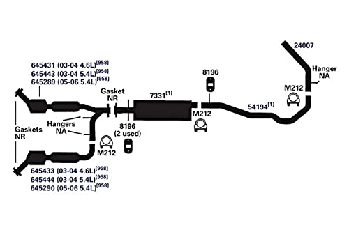 Exhaust Muffler AP Exhaust Products 7331