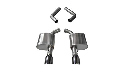 Corsa - 6.4L/17-19 Dodge Charger 5.7L Black Sport AxleBack Exhaust w/4.5in Tips (21019BLK) 15-19 Dodge Charger