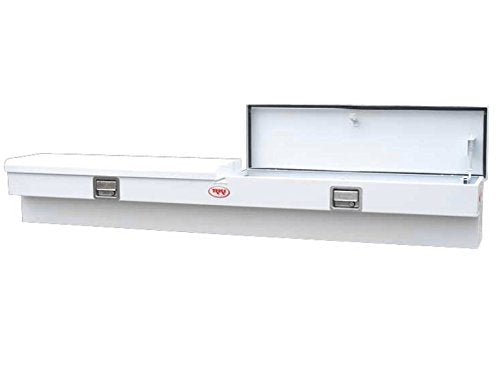 88SW RKI 88 in. Wide Steel Side Box-2 Lids, White
