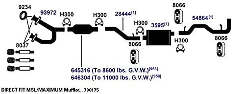 Exhaust Pipe AP Exhaust Products 28444