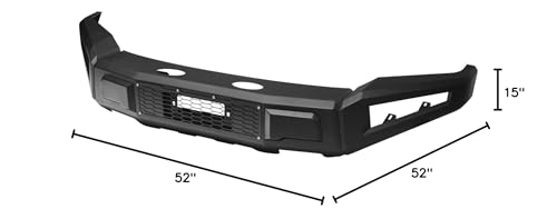 7161986 Armordillo USA RP Front Bumper Fits 2018-2020 Ford F-150-Matte Black (Excludes Model with Front Parking Sensor)