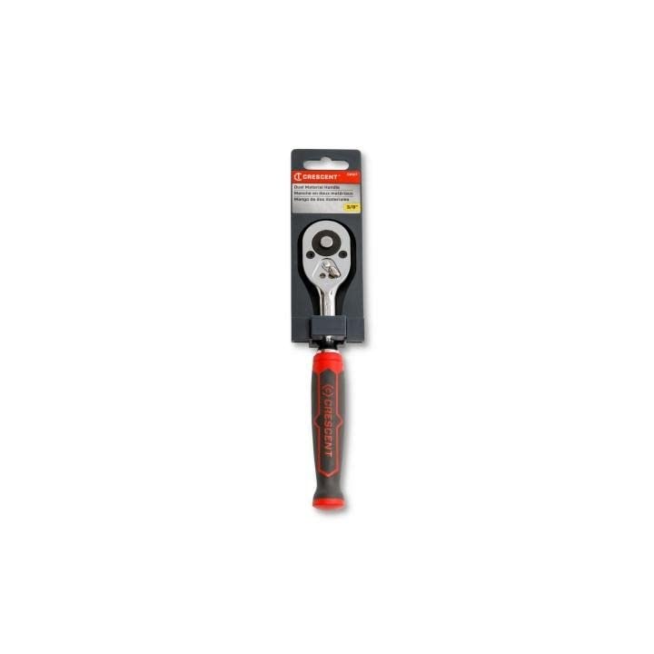 Crescent 72 Tooth 3/8" Drive Quick Release Dual Material Teardrop Ratchet 10-3/4" - CRW7
