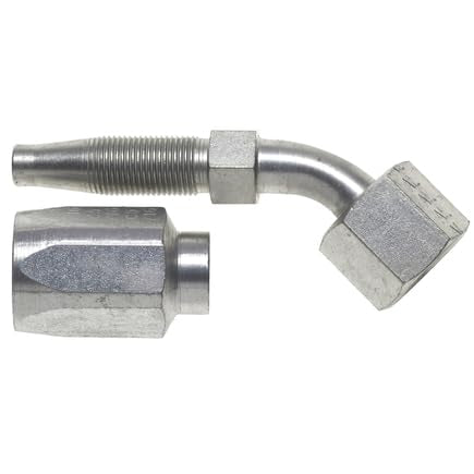 Gates Female G34202-1212 SAE 45 Flare Swivel 45 Bent Tube Steel (C5 Cxh, C5 C, C5 D & C5 M Hose)