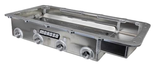 Moroso Aluminum Road Race Oil Pan 20581, Fits 5.0 Ford Coyote Engine, Use w/External Wet Sump Oil Pump, #16AN Pick Up
