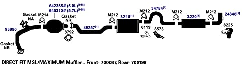 Exhaust Muffler AP Exhaust Products 3218