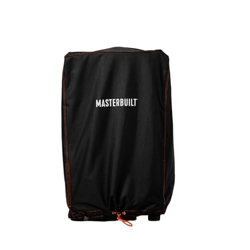 30-inch Masterbuilt® Small Universal Cover, 25"x 25" x 40" Designed to Fit 30 inch Smoker Models with or Without Legs up to 750 Cooking Square Inches, Foldable Skirt, Black, Model # MB20080924
