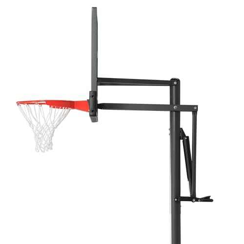 54 Inch Lifetime Portable Basketball Hoop, Steel-Framed Acrylic Backboard