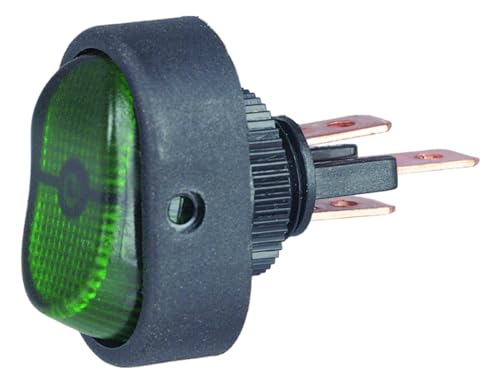 SPST H61920001 HELLA Green Rocker Switch